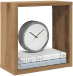vidaXL 4 db kézműves tölgyszínű szerelt fa fali kockapolc 30x15x30 cm (856580)