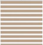 vidaXL zebrafüggönnyel homokbarna szövetszélesség 140, 9 cm poliészter (4014556)