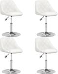 vidaXL 4 db fehér műbőr étkezőszék (3088635)