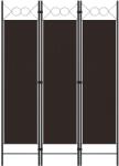 vidaXL barna 3 paneles paraván 120 x 180 cm (320700)