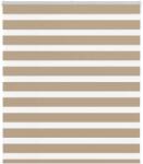 vidaXL zebrafüggönnyel homokbarna szövetszélesség 115, 9 cm poliészter (4014525)