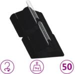 vidaXL 50 db fekete csúszásmentes bársony ruhaakasztó (289921)