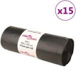 vidaXL szemeteszsákok 150 db Fekete 240 L (155341)
