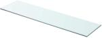vidaXL Átlátszó üvegpolc 80x20 cm (243834)