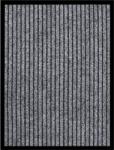 vidaXL szürke csíkos lábtörlő 40 x 60 cm (331604)