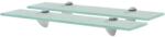 vidaXL 2 db lebegő üvegpolc 50 x 10 cm 8 mm (3051496)