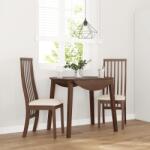 vidaXL 2 db barna tömörfa gumiból készült étkezőszékek párnákkal (4102453)