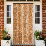 vidaXL okkersárga és fehér zsenília rovarfüggöny 100 x 230 cm (377402)