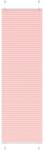 vidaXL pliszírozott redőny rózsaszín 65x200 cm szövetszélesség 64, 4 cm (4015459)