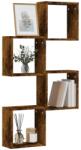 vidaXL 4 db füstös tölgy színű fali kockapolc 30 x 15 x 30 cm (815880)
