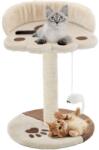 vidaXL bézs/barna macskabútor szizál kaparófával 40 cm (170543)