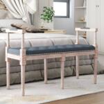 vidaXL sötétszürke bársonypad 110x40x70 cm (344426)