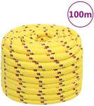 vidaXL sárga polipropilén hajókötél 20 mm 100 m (152634)