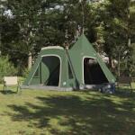 vidaXL Teepee sátor tetővel tárolóval Zöld 545 x 450 x 295 cm (42003999)