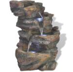 vidaXL beltéri LED-es gyantázott poliészter szökőkút (242353)