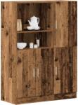 vidaXL 2 részes antik fa szerelt fa konyhaszekrény garnitúra (3324149)