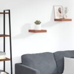 vidaXL Falpolc Falra szerelhető Piros 23 x 23, 5 x 4 cm Faanyag (42019917)