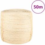 vidaXL 100% szizálkötél 8 mm 50 m (155018)