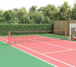 vidaXL Tenisz háló Fekete és piros 494, 5 x 90 x 87 cm Poliészter (42012862)