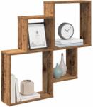 vidaXL fali polc Régi fa 80x15x78, 5 cm Gépelt fa (856610)