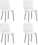 vidaXL 4 db fehér műbőr étkezőszék (3315219)