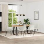 vidaXL 6 db krémszínű bársony étkezőszék (3315588)