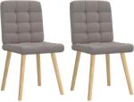 vidaXL 2 db tópszínű szövet étkezőszék (4101097)