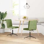 vidaXL 2 db világoszöld bársony étkezőszék (3315370)