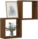 vidaXL 2 db barna tölgy színű fali kockapolc 30 x 15 x 30 cm (815885)