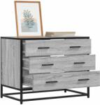 vidaXL szürke sonoma színű szerelt fa fiókos szekrény 70x41x56 cm (849077)