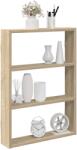 vidaXL sonoma tölgy színű szerelt fa fali polc 43 x 9 x 60 cm (860051)