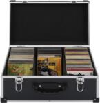 vidaXL 60 db-os fekete alumínium és ABS CD-tartó (91857)