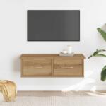 vidaXL kézműves tölgy színű szerelt fa faliszekrény 60x26x18, 5 cm (855859)