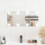 vidaXL téglalap alakú üveg falitükör LED-lámpákkal 30 x 60 cm (3189149)