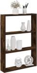 vidaXL füstös tölgy színű szerelt fa fali polc 43 x 9 x 60 cm (860053)