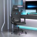 vidaXL fekete szövet masszázs játékszék (345472)