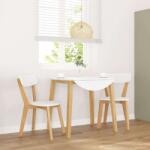 vidaXL 2 db tömörfa gumiból készült étkezőszékek (4102434)