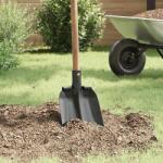 vidaXL Lapát Fej Ezüst 33 x 21 cm Porszórt acél (42019410)