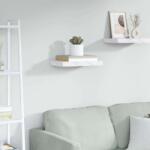 vidaXL Falpolc Falra szerelhető Fehér márvány 40 x 23, 5 x 4 cm Faanyag (42019962)