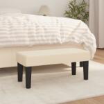 vidaXL krémszínű szövet pad 70 x 30 x 30 cm (346621)