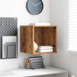 vidaXL Fali Szekrény polcokkal Öreg fa 37 x 37 x 37 cm Faanyag (875072)