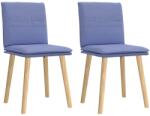 vidaXL étkezőszékek 2 db Jeans kék szövet (4101265)