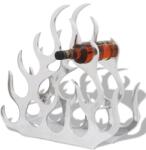 vidaXL ezüstszínű alumínium bortartó állvány 11 palackhoz (242332)