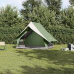 vidaXL Családi Sátor tetővel Zöld és Fehér 315 x 286 x 200 cm (4100673)