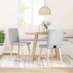 vidaXL étkezőszékek 2 db Felhőszürke szövet (4101130)