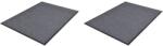 vidaXL 2 db szürke PVC lábtörlő 90 x 60 cm (278748)