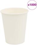 vidaXL 1000 db fehér papír kávéscsészék 8oz 200ml (4102791)