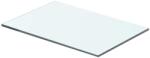 vidaXL Átlátszó üvegpolc 40x20 cm (243814)