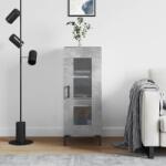 vidaXL betonszürke szerelt fa tálalószekrény 34, 5 x 34 x 90 cm (828800)