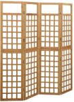 vidaXL 4 paneles tömör fenyőfa térelválasztó/lugasrács 161 x 180 cm (316479)